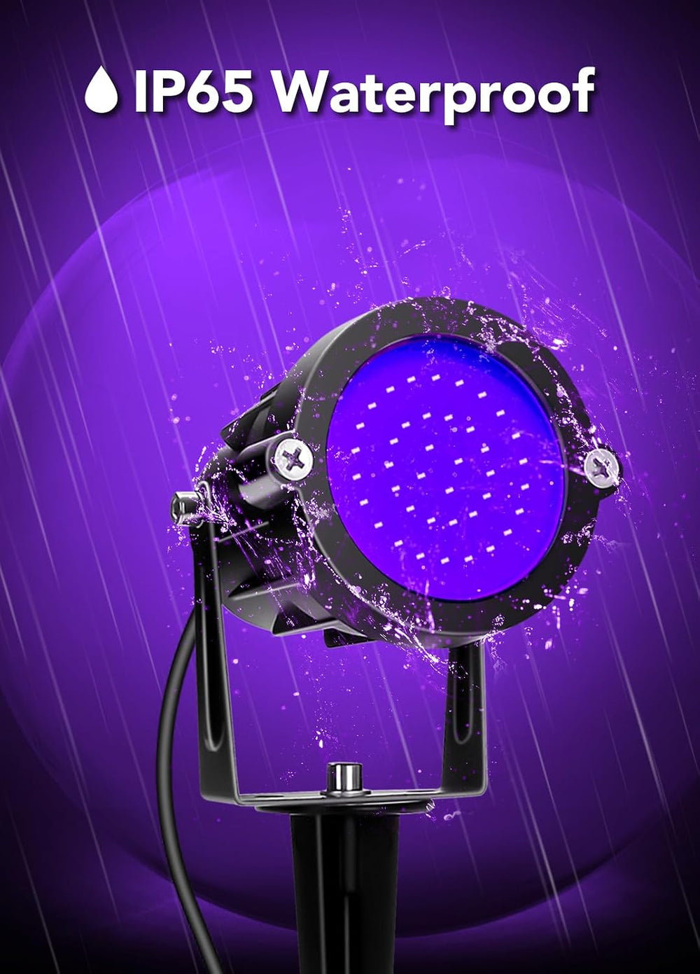 Elenora Halloween Spotlights Outdoor, 15W LED Black Light/Blacklight for Glow...