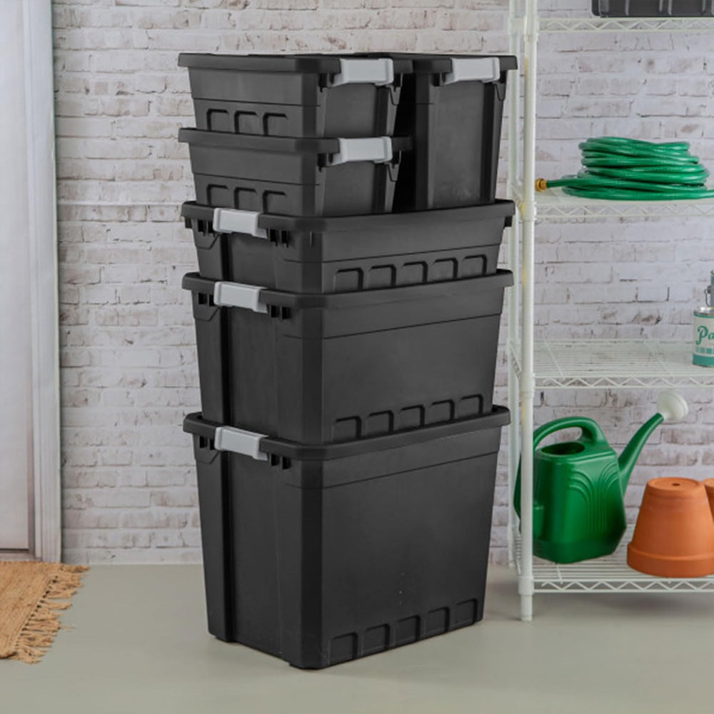 Sterilite 18-Pack Plastic Storage Bins with Lids, Stackable Containers, 7.5 G...