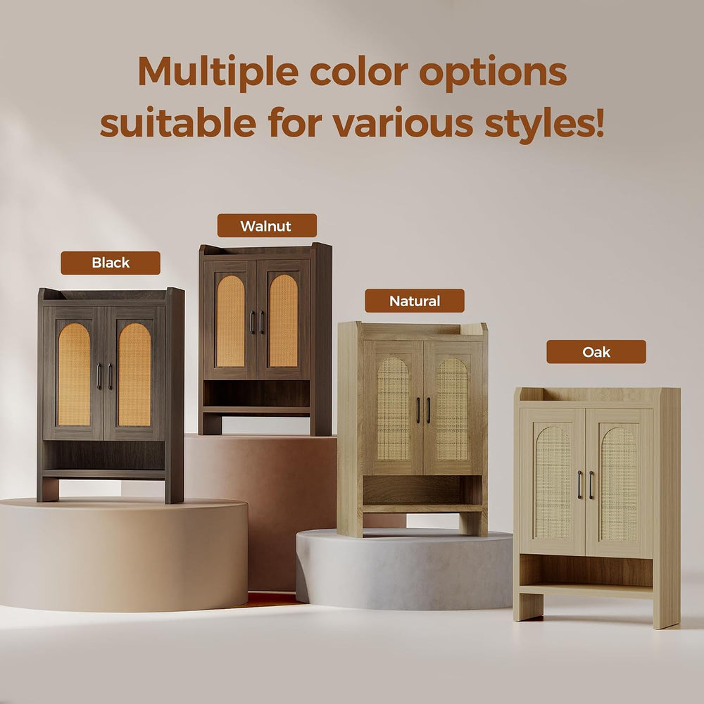 Mericonia 6-Tier Shoe Cabinet Storage for Entryway, Rattan Shoes Organizer Ca...