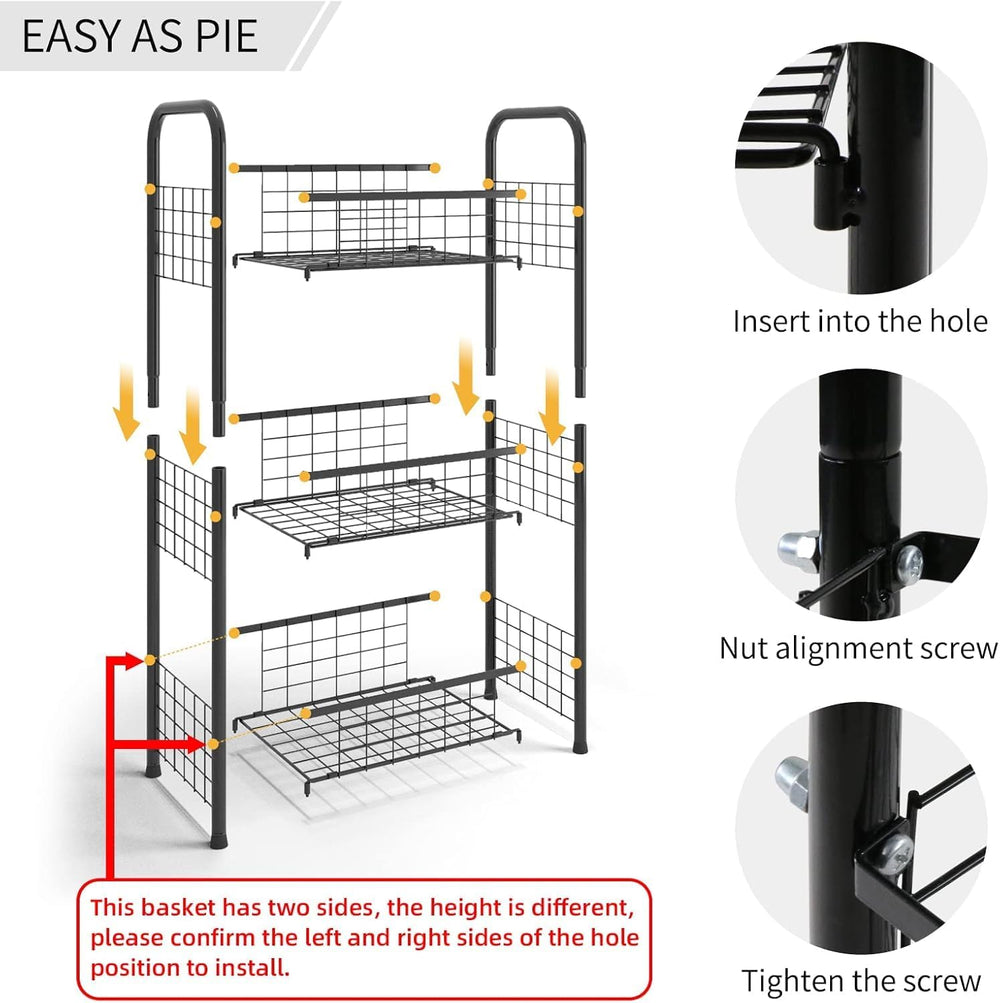 PROXRACER 3 Tier Bathroom Storage Shelf & Organizer, Kitchen Rack