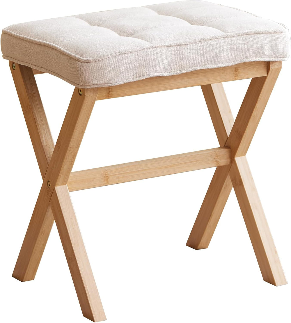 Foot Stool Small Ottoman Foot Rest Padded Foot Stool Desk for Under Office De...