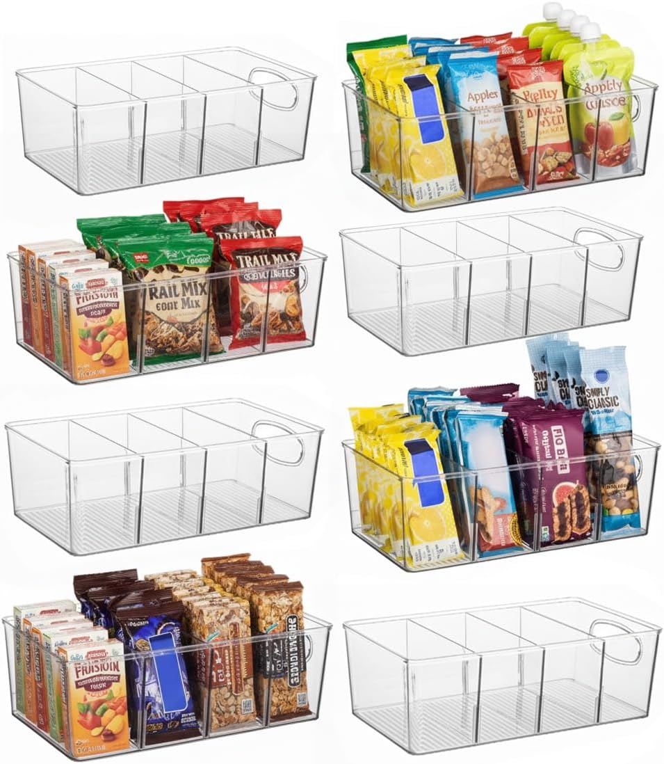 ClearSpace Pantry Organizers and Storage and Cabinet Organizer, 8 Pack