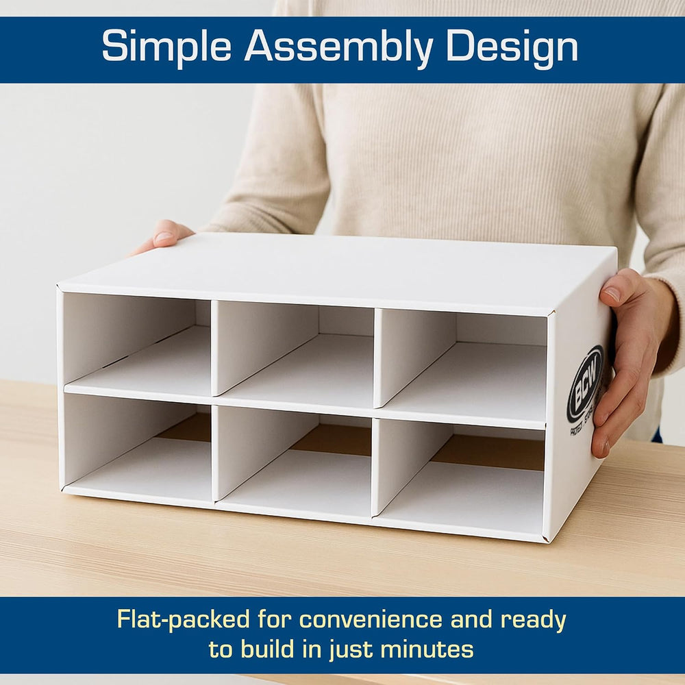 BCW Two Row Shoe Box Card House Storage Box | Stackable Trading Card Storage ...
