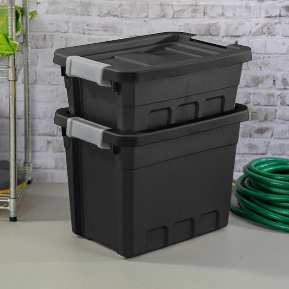 Sterilite 18-Pack Plastic Storage Bins with Lids, Stackable Containers, 7.5 G...