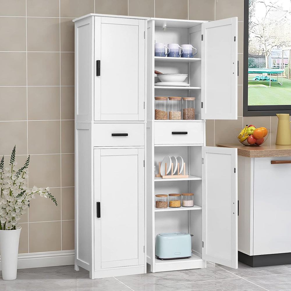 usikey 67'' Tall Bathroom Cabinet, Storage Cabinet with 4 Shelves &am...