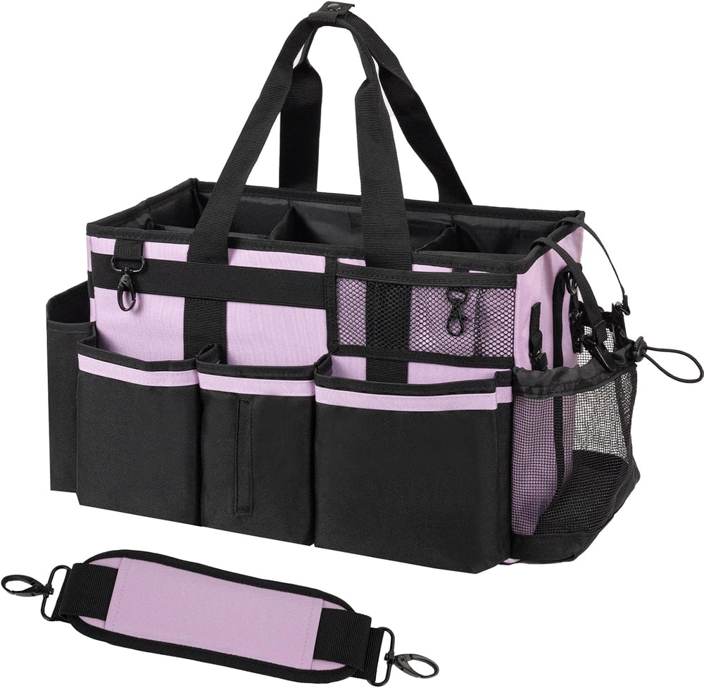 SCAVATA Wearable Cleaning Caddy, Cleaning Caddy Supplies Organizer with Handl...