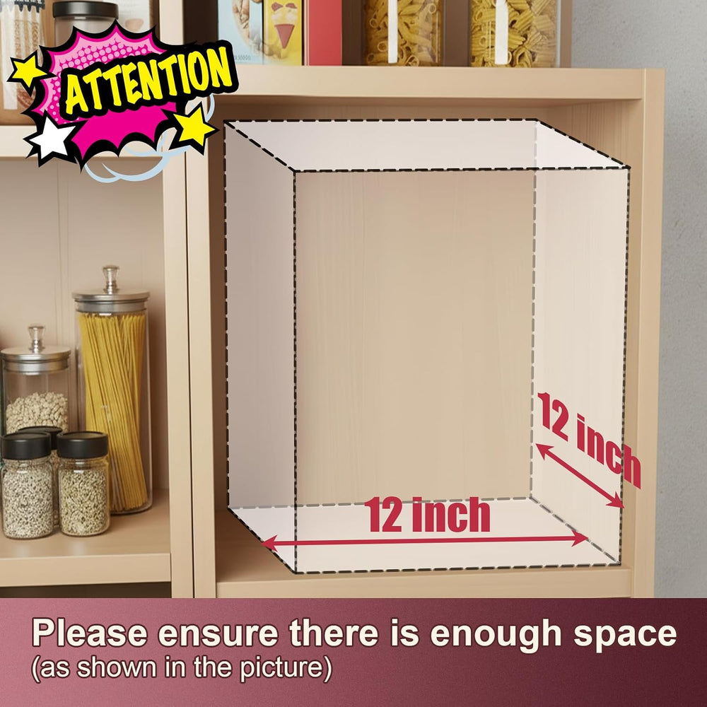 Ynelyase Lazy Susan Medicine Bottle Organizer for Cabinet 2 Tier Clear