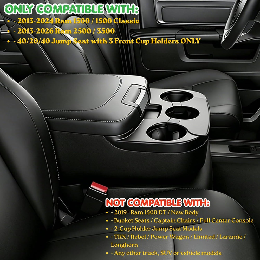 Console Organizer Tray for Dodge Ram 1500/2500/3500 Split Bench Only
