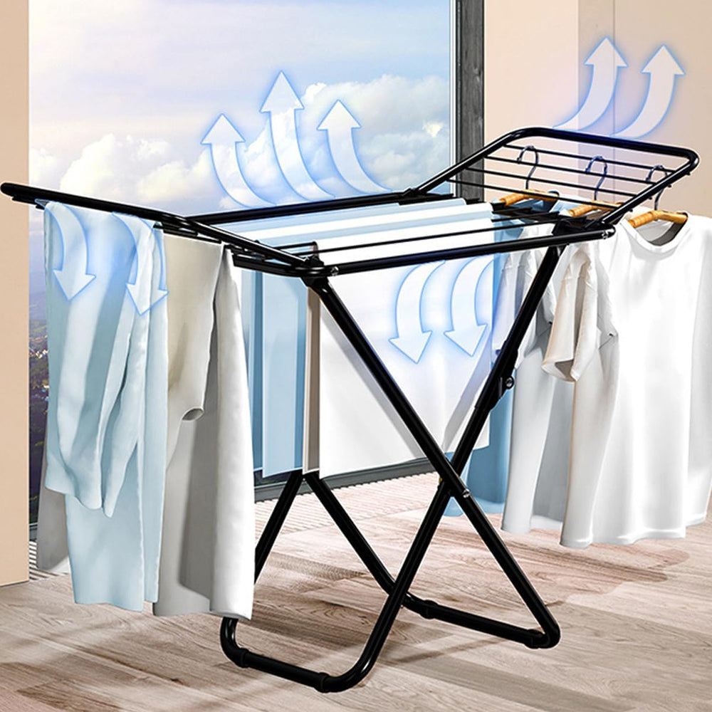 Foldable Laundry Drying Rack for Clothes Towels Dolls, Portable Shoes & C...