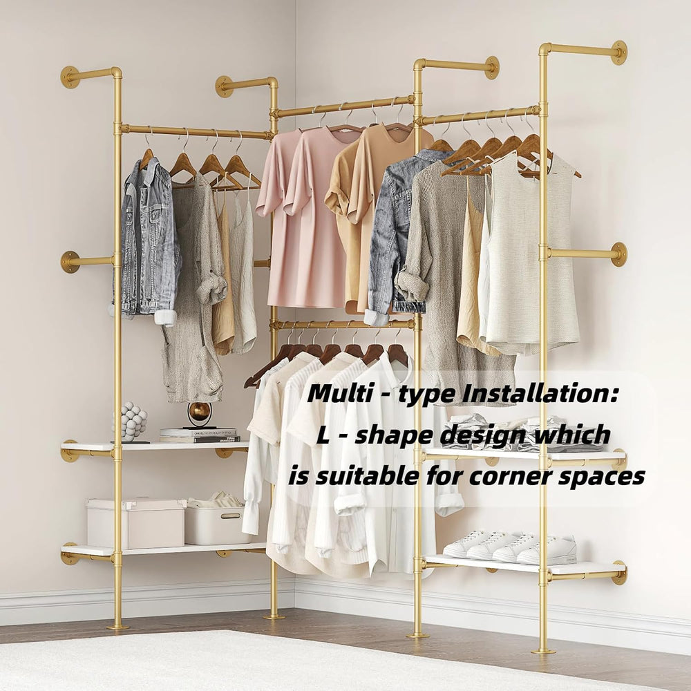 Industrial Pipe Clothing Rack
