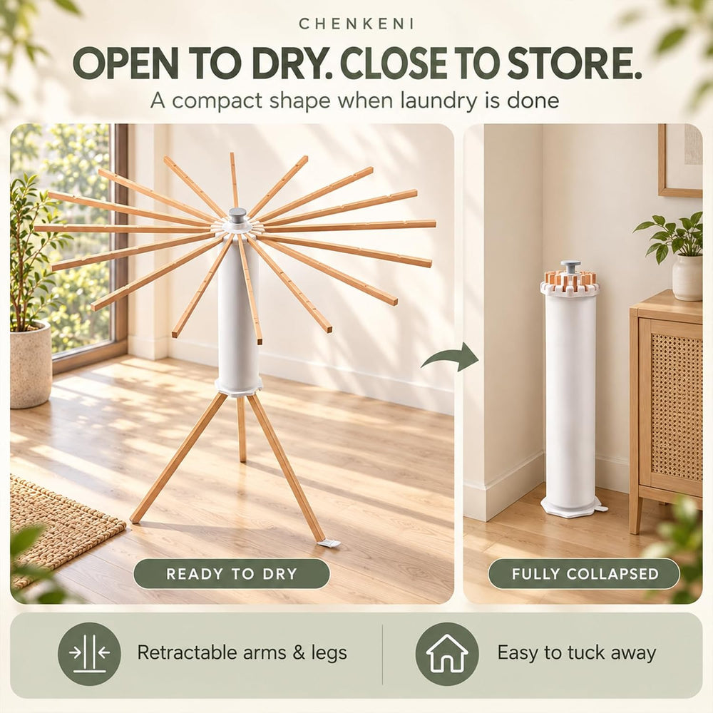 Foldable Clothes Drying Rack, Laundry Drying Rack Collapsible