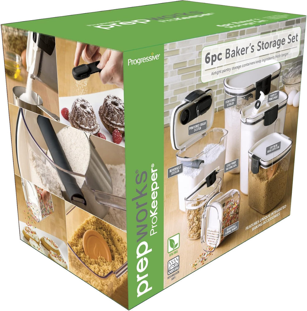 Progressive ProKeeper Baker's Airtight Kitchen Storage Canister Container...