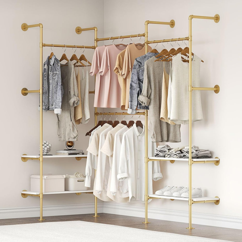 Industrial Pipe Clothing Rack