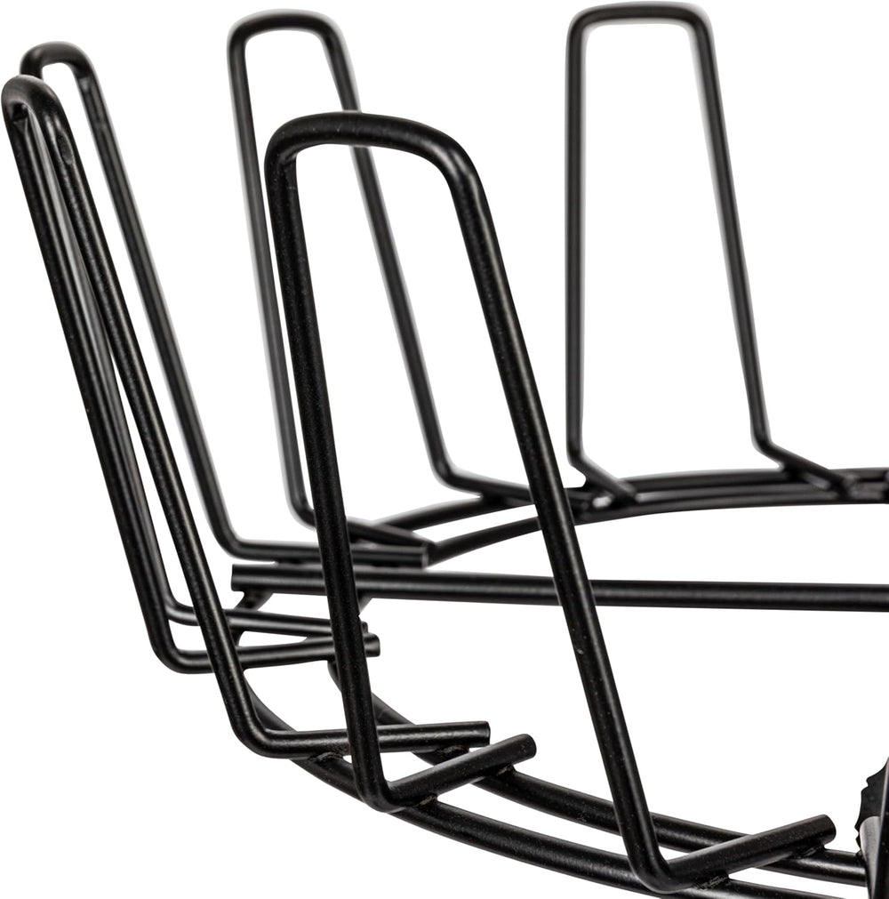 Household Essentials 4-Tier Shoe Storage Tree, Matte Black