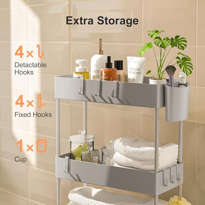 Pipishell Slim Storage Cart