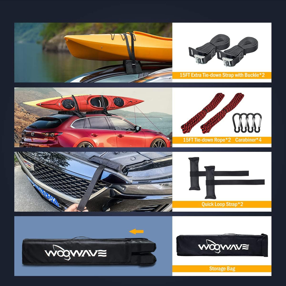 Premium Kayak Roof Rack Pads Universal Soft Car Roof Rack Carrier