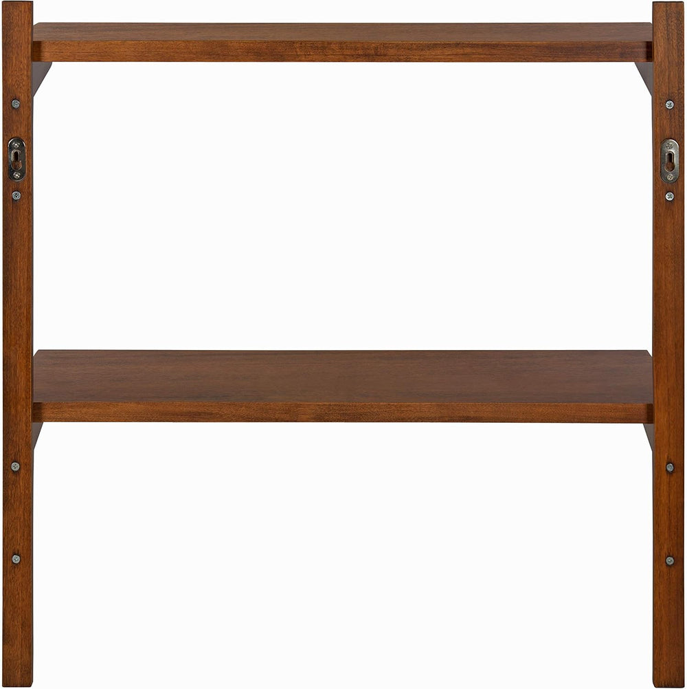 Kate and Laurel Meridien Mid-Century Wall Shelves, 24" x 8" x 24&qu...