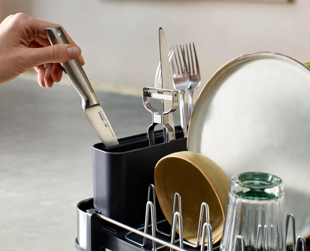 Joseph Joseph Extend Slim Steel Expandable Dish Drying Rack with Removable Cu...