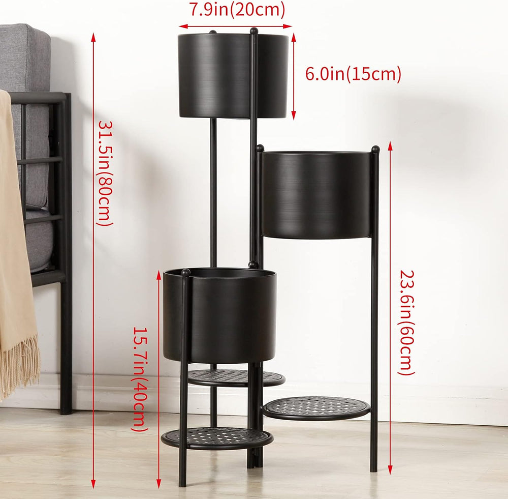 Corner Plant Stand Indoor Metal, 6 Tier 6 Potted Outdoor Flower Pot Stands Ho...