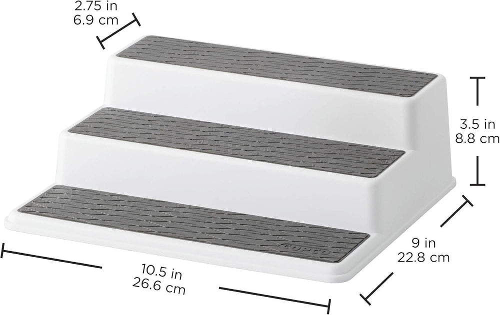 Copco 5257350 Non-Skid 3-Tier Spice Pantry Kitchen Cabinet Organizer, 2 Pack,...