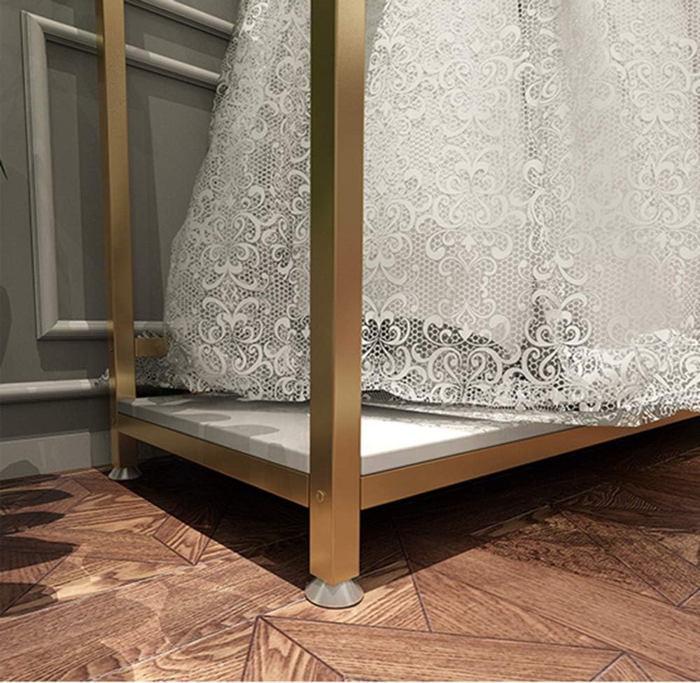 HOMEKAYT Gold Clothing Racks with Shelves, Weeding Dress Retail Clothes Rack,...
