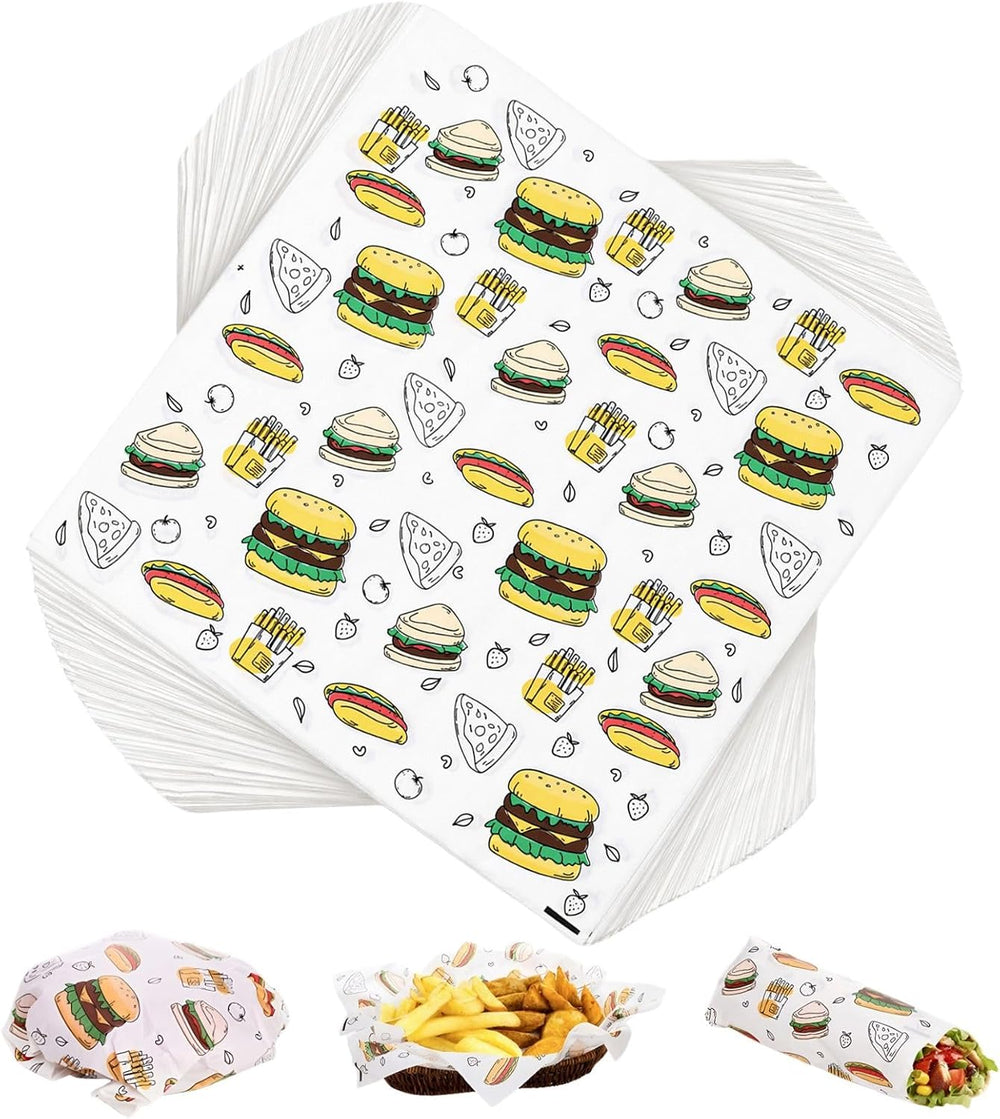Cididu 1000 Pcs Deli Wax Paper Sheets, 12x12 Inch Grease Resistant Sandwich W...