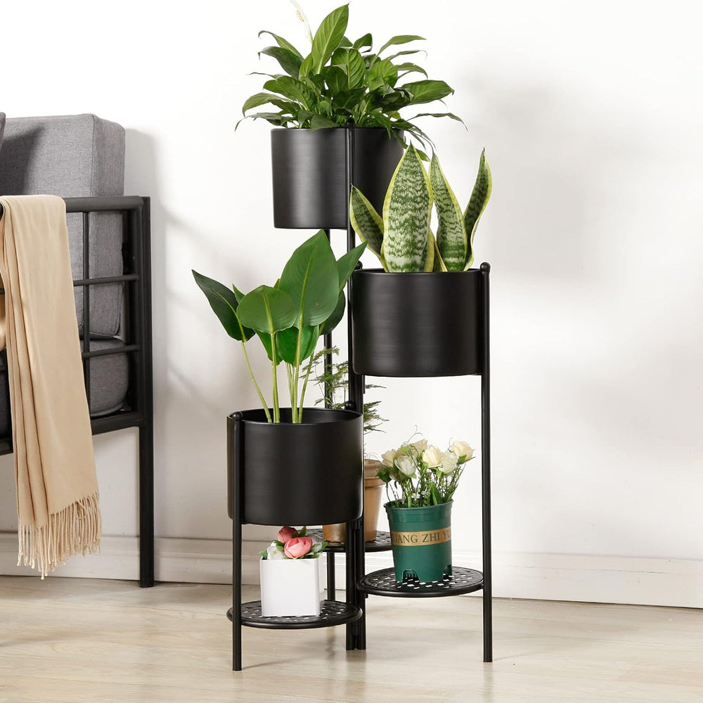 Corner Plant Stand Indoor Metal, 6 Tier 6 Potted Outdoor Flower Pot Stands Ho...