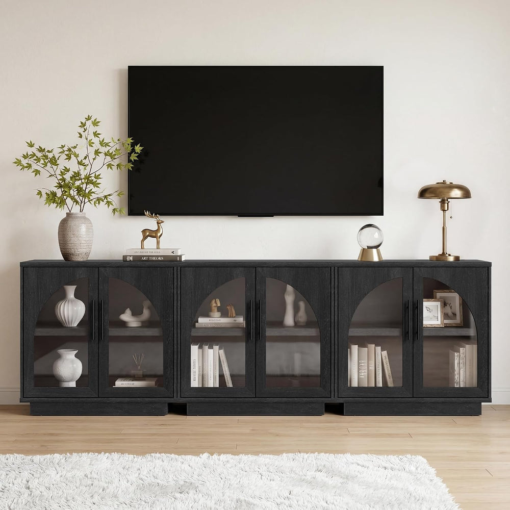 Fatmok Modular Entertainment Center & Buffet Cabinet, Extra Long Sideboar...