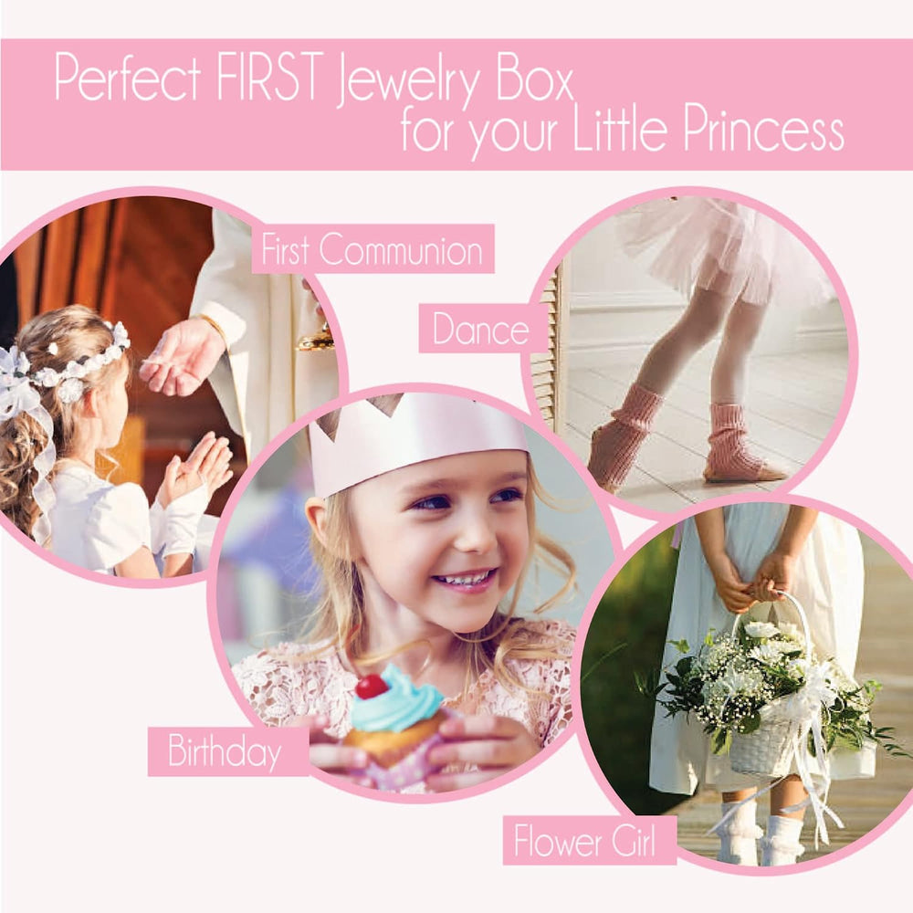 My Bambino Personalized Girls Jewelry Box | Elephant Ballerina Jewelry Box (P...