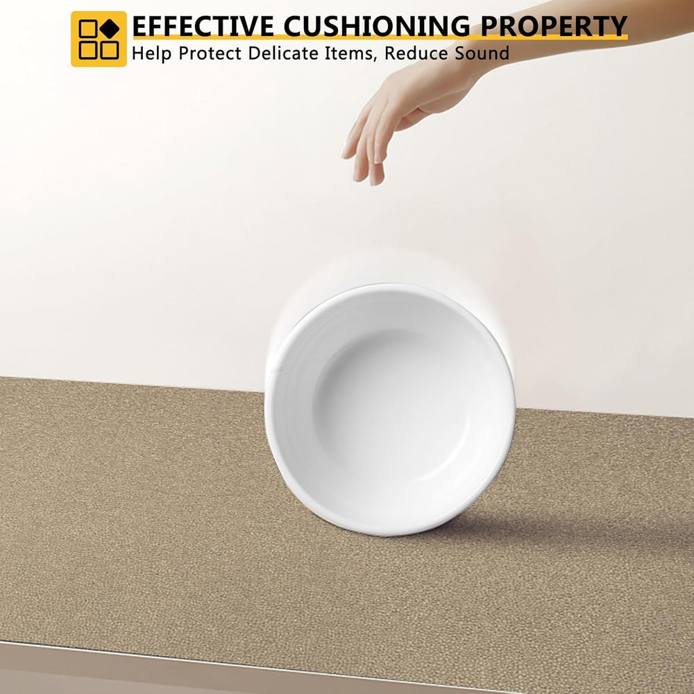 WochiTV Shelf Liner for Cabinets, Drawer Non Adhesive Non Slip Foam Mat for K...