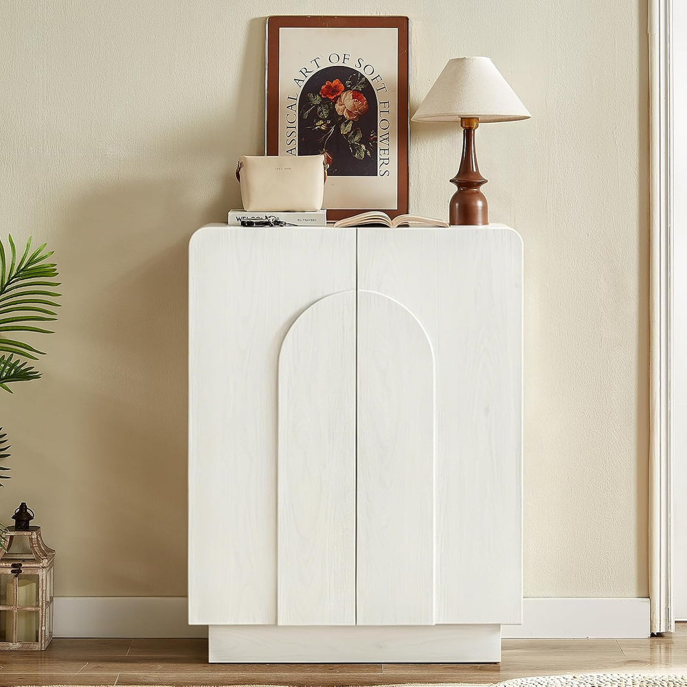 ONBRILL Shoe Storage Cabinet,13.8" D x 31.6" W x 43.3" H, White