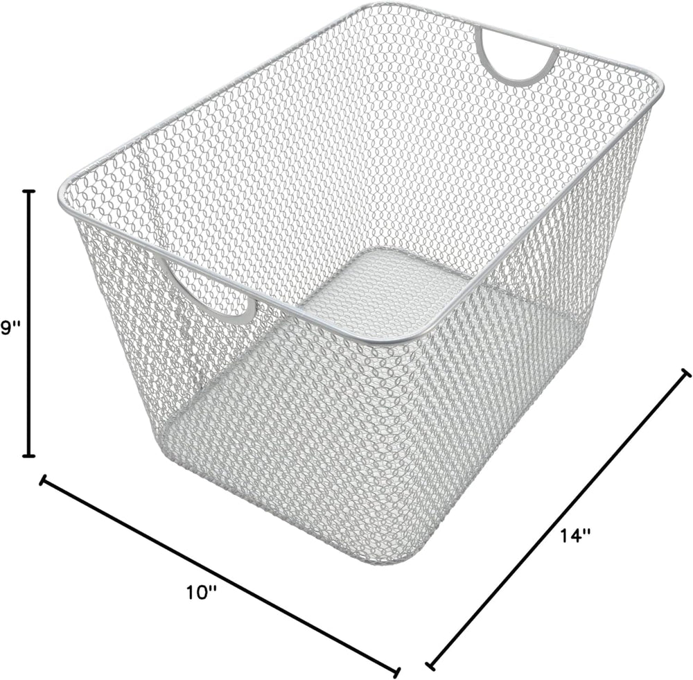 YBM HOME Wire Storage Baskets for Shelves, Cabinets, Pantry, Countertop, Open...