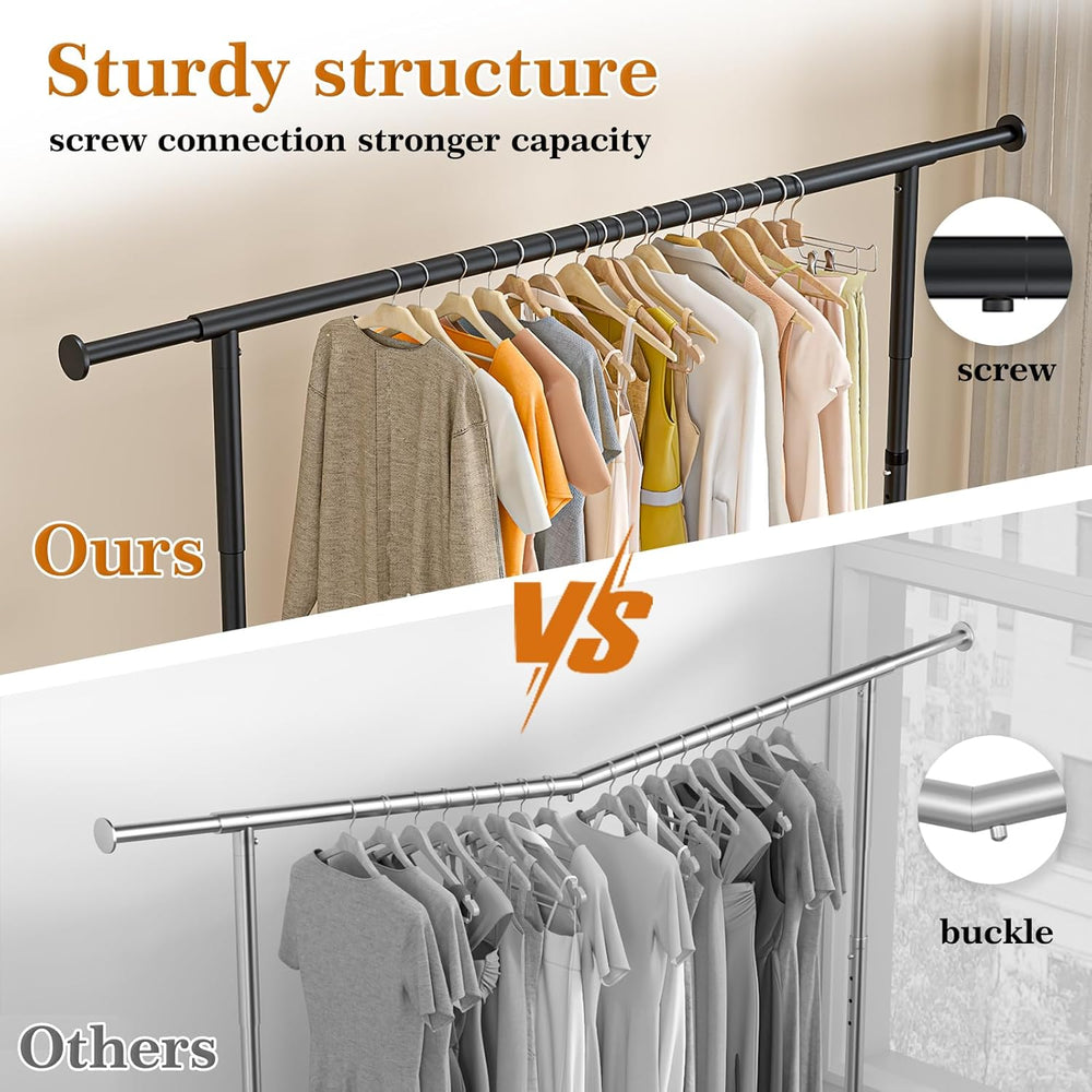 Wiracks Heavy Duty Clothes Rack for Hanging Clothes 350lbs Clothing Rack 3&qu...
