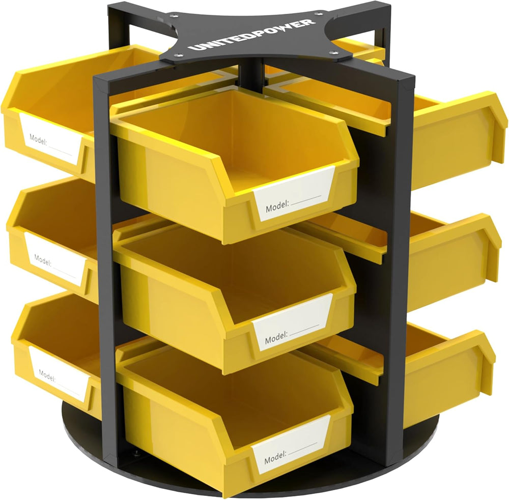 UNITEDPOWER Rotating Storage Bins, Tool Organizer, Hardware Crafts, Small Par...