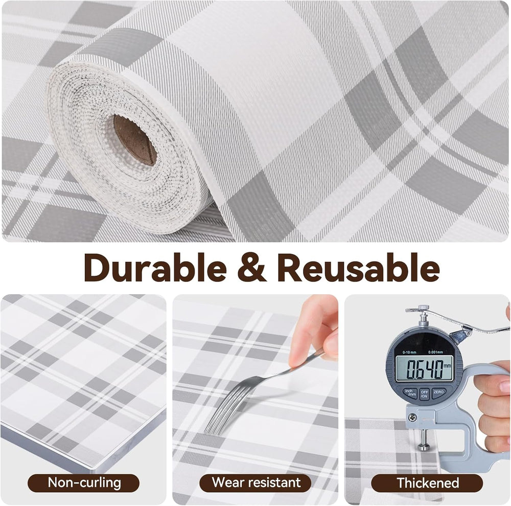 Drawer Shelf Liner for Kitchen Cabinets, Non Adhesive Slip Resistant Shelf Pa...