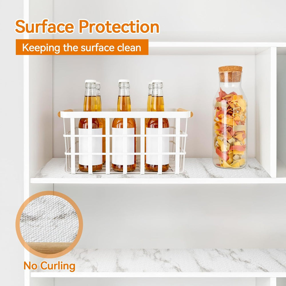 Drawer and Shelf Liner for Kitchen Cabinets, Non-Adhesive Strong Grip Cabinet...