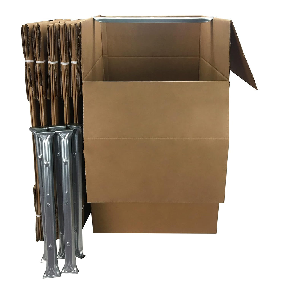 Uboxes "Shorty Space Saving Wardrobe Moving Boxes (Bundle of 6) 20"...