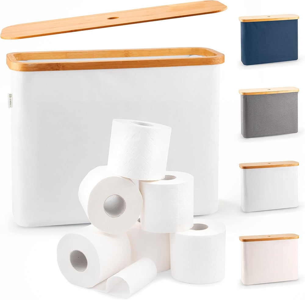 LONBET Toilet Paper Storage for 12 Rolls, Stackable & Foldable - The Ulti...