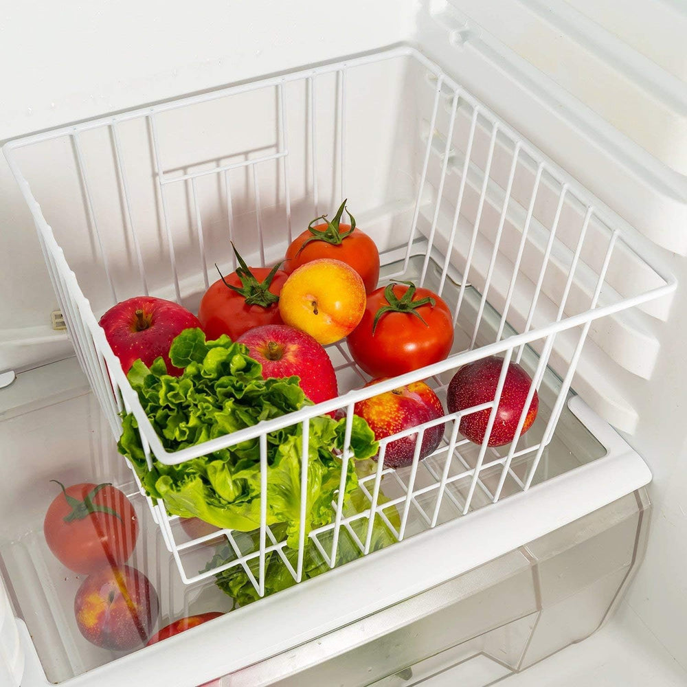 6 Pack Wire Storage Baskets for Organizing, Freezer Organizer Bins, Pantry Or...