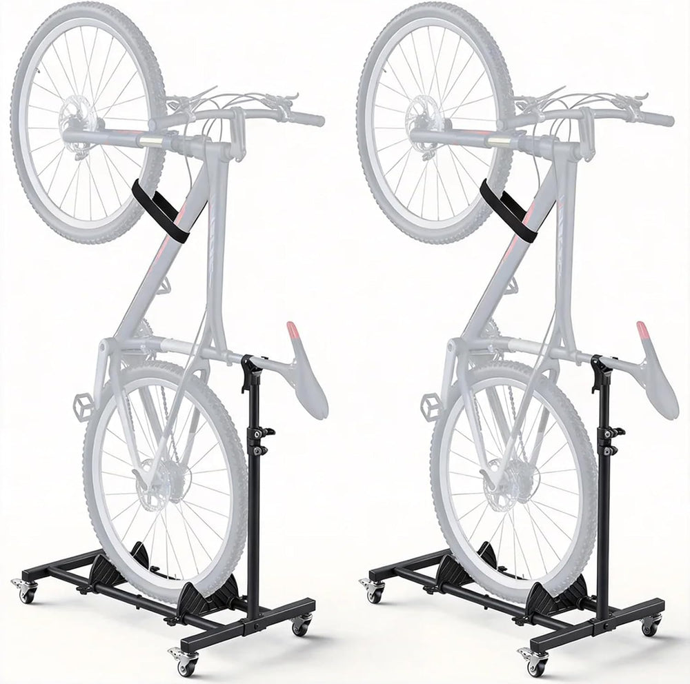 Vertical Bike Stand 2 Pack, Freestanding Bike Rack for Indoor Storage