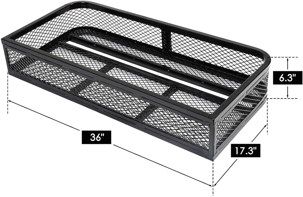 ORCISH Heavy Duty ATV Front Cargo Basket, Steel Mesh Rack with Mounting Kit