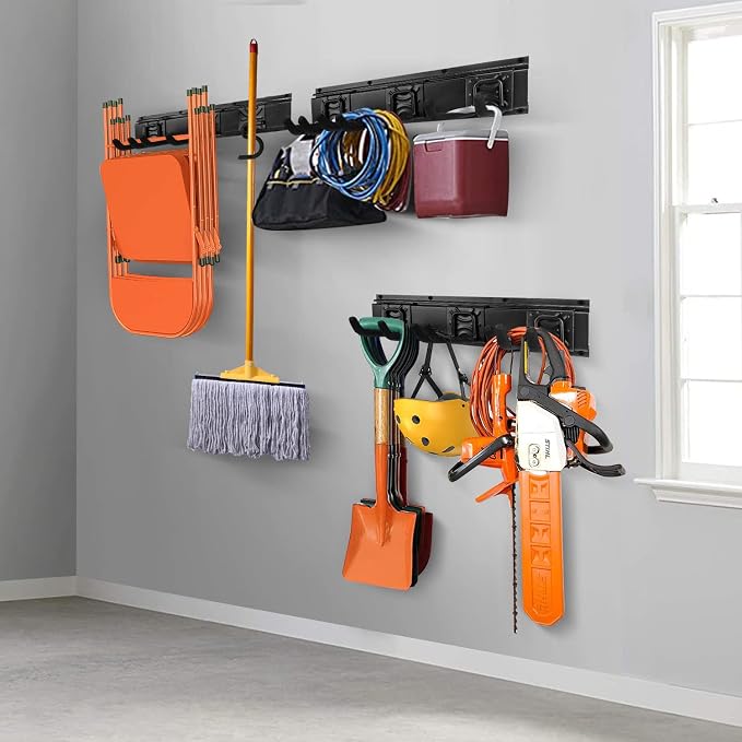 Garden Tool Rack Set, Garage Wall Organization Hanger