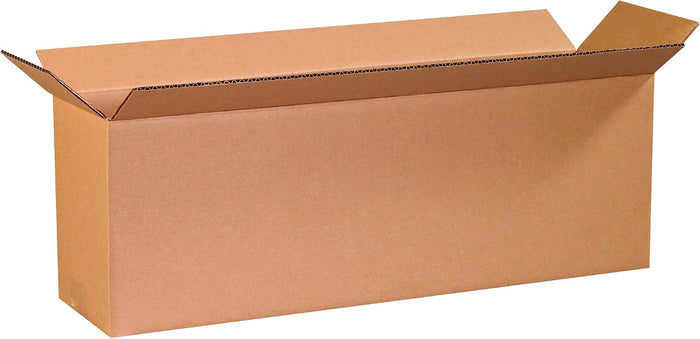 BOX USA Long Boxes Holds 65lbs, 24x6x8 25-Pk for Shipping & Packing