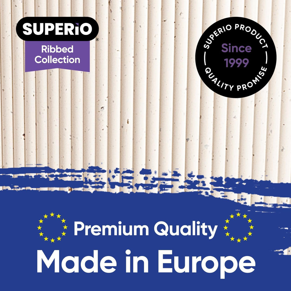 Superio Ribbed Collection - Eco-Friendly Decorative Plastic Basket Open Home ...