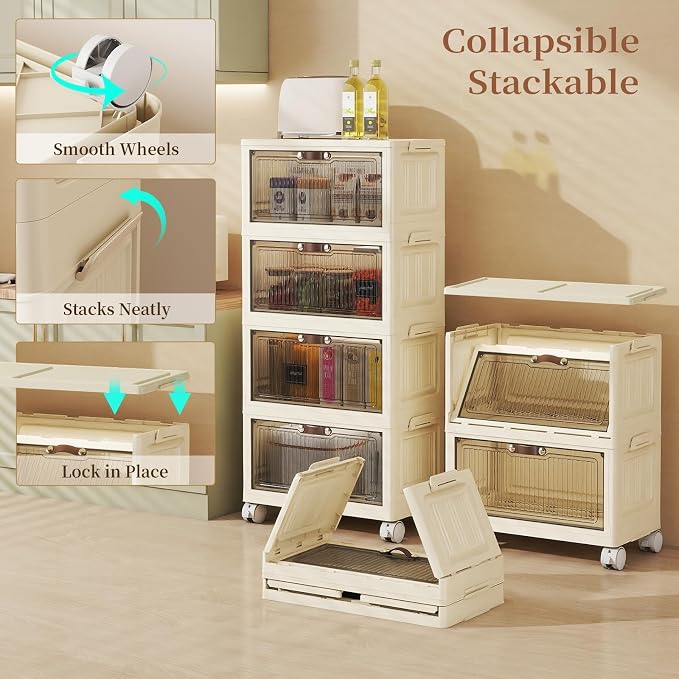 4 Tier - 48QT Storage Bins