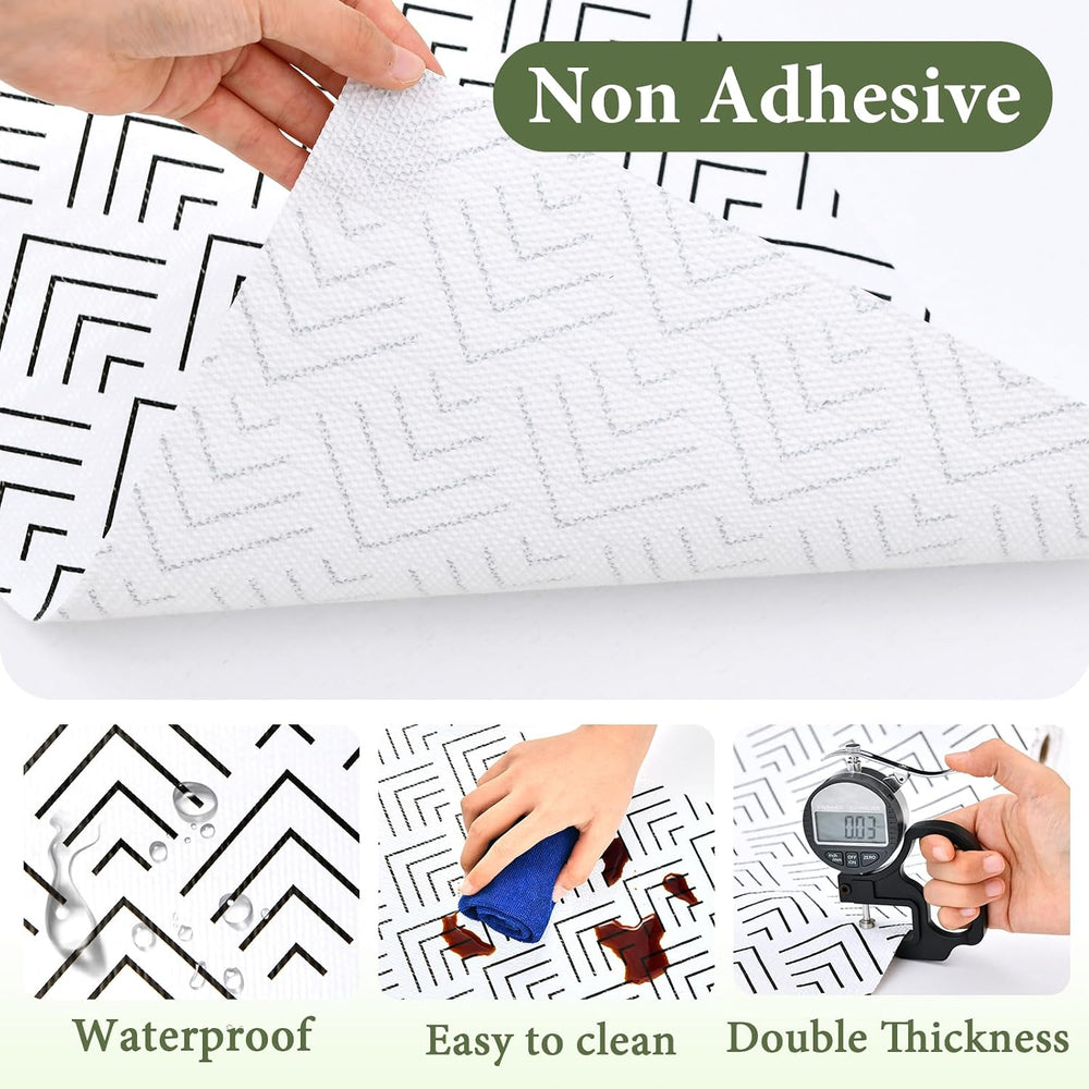 Shelf Liner for Kitchen Cabinets Non Adhesive Drawer Liner Non-Slip
