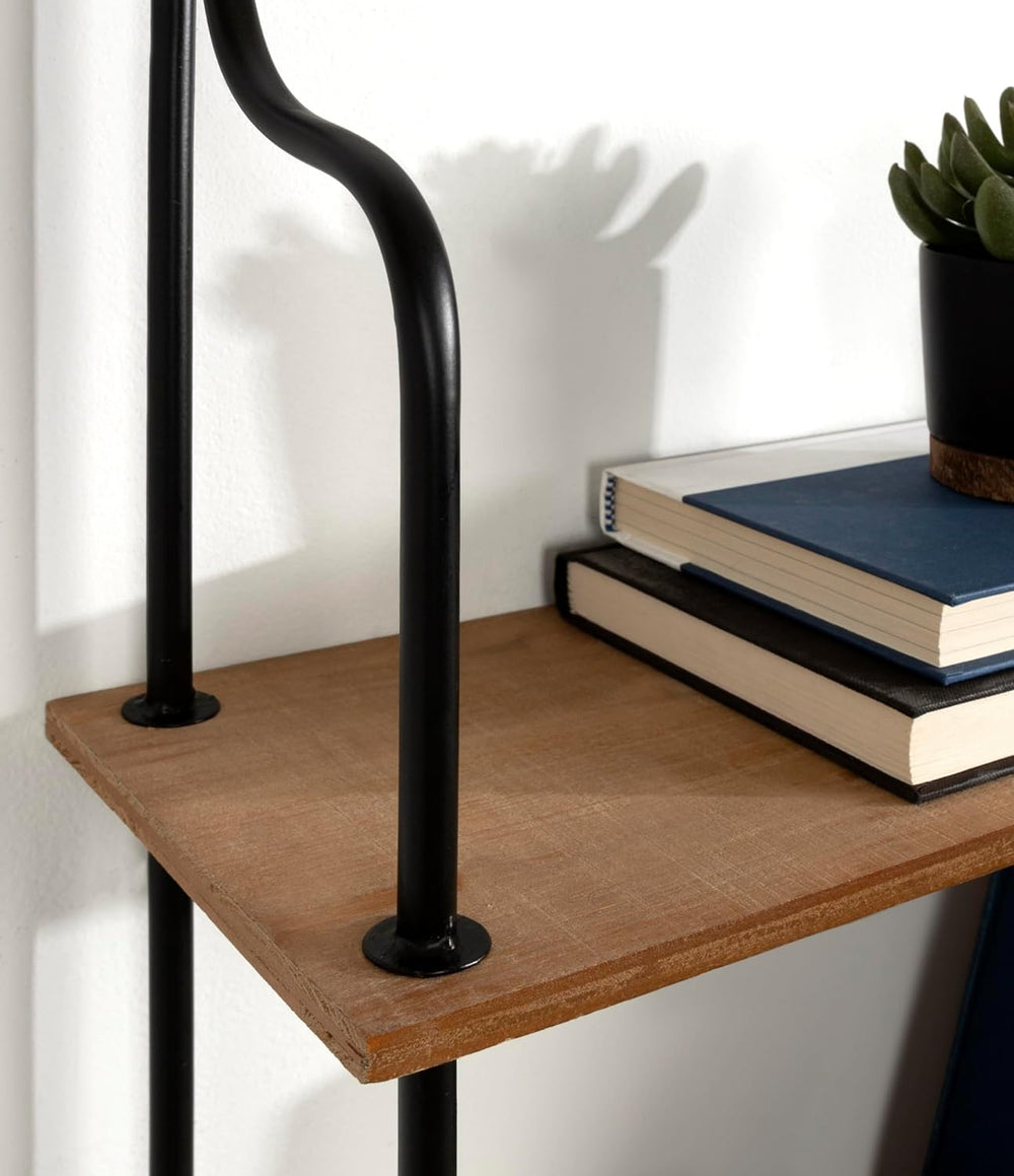 Kate and Laurel Walters Wood and Metal 3-Tier Shelving, 21" x 32", ...
