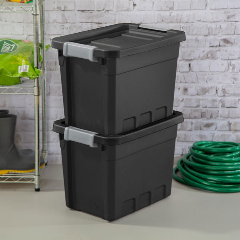 Sterilite 18-Pack Plastic Storage Bins with Lids, Stackable Containers, 7.5 G...