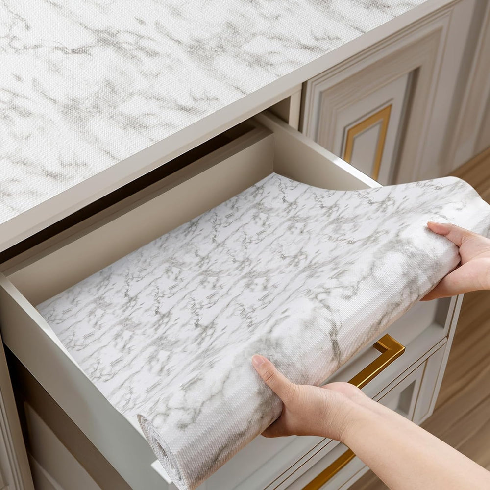 Drawer and Shelf Liner for Kitchen Cabinets, Non-Adhesive Strong Grip Cabinet...