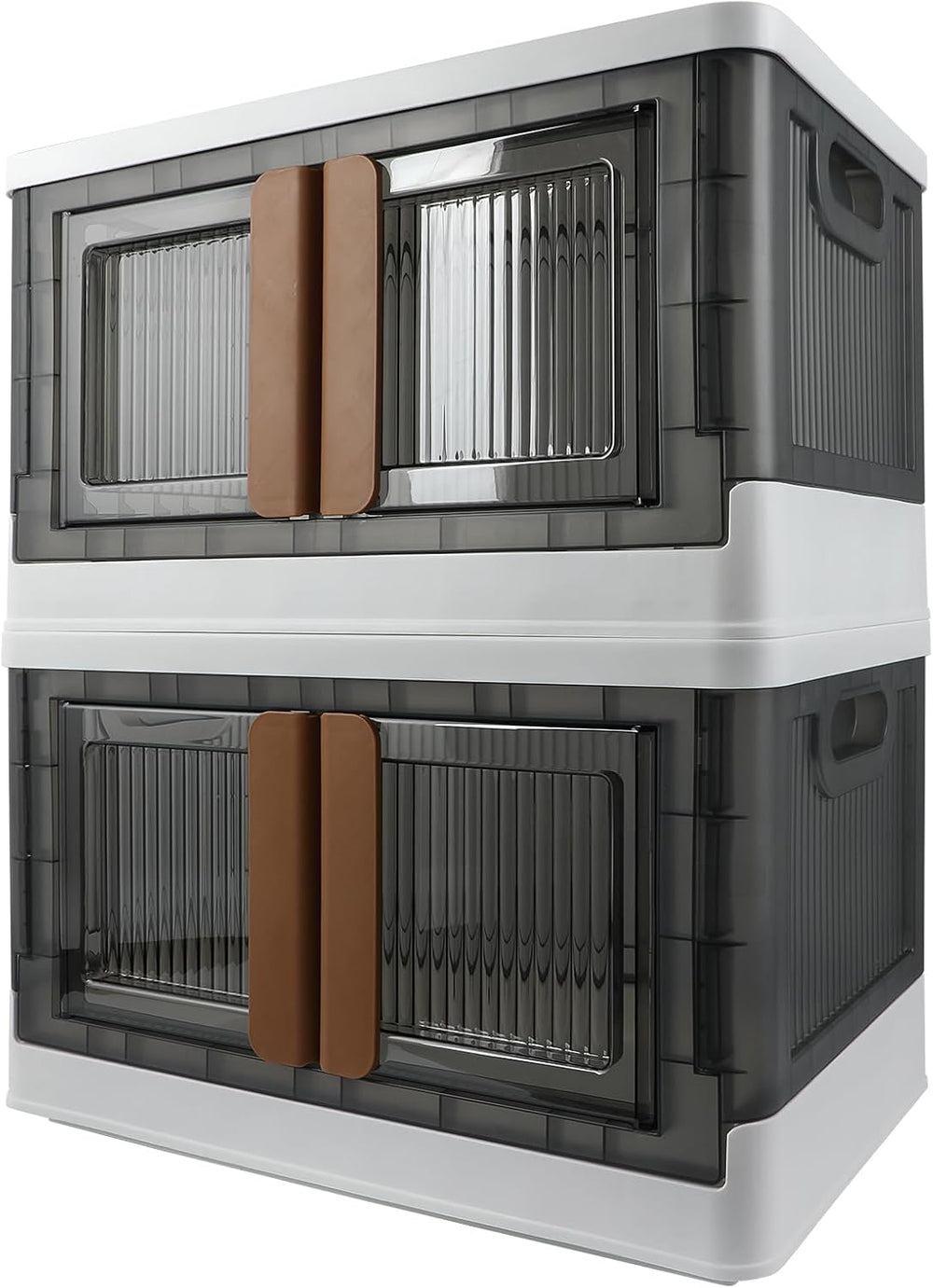 Storage Bin, Foldable Cabinet, 8.4 Gallon (32L) Capacity (Each One), 2 Packs,...